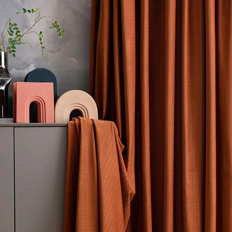 

Шторы для гостиной и спальни, новинка 2022, однотонные простые современные легкие Роскошные текстурные затемняющие высококачественные шторы...