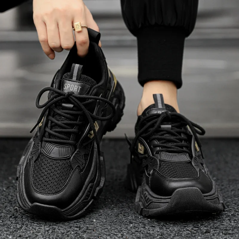 Мужские удобные теннисные туфли для ходьбы и бега SYTK модные классические