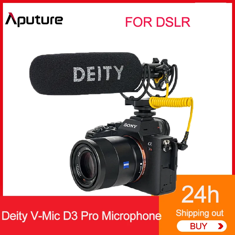 

Deity V-Mic D3 Pro D4 Microphone Super-Cardioid Directional Shotgun Microphone Polar Condenser Recording Microfone For DSLR