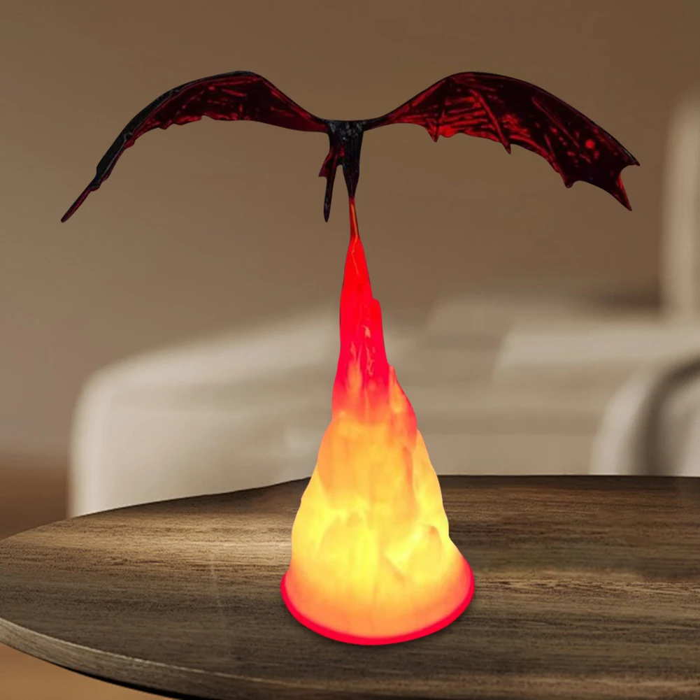 3D печатная книга с пламенем дракона уголок огонь дыхание дракон уток подставки