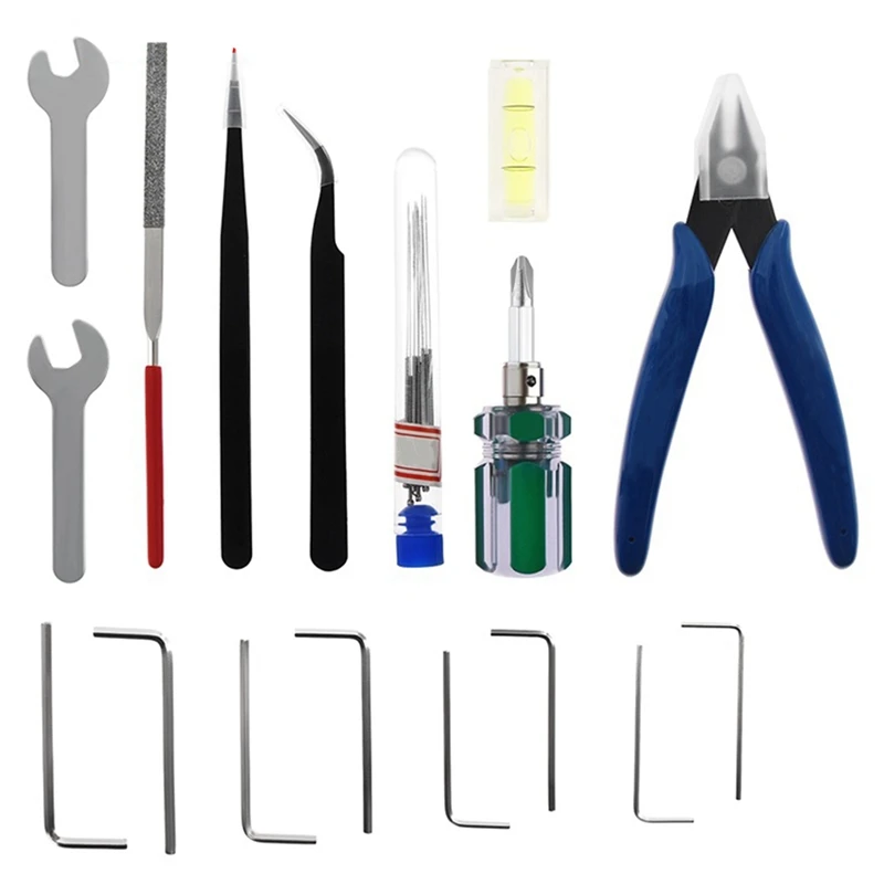 

3D Printer Accessories Nozzle Consumables Cleaner Repair Kits 3D Toy Models Trimming Tools