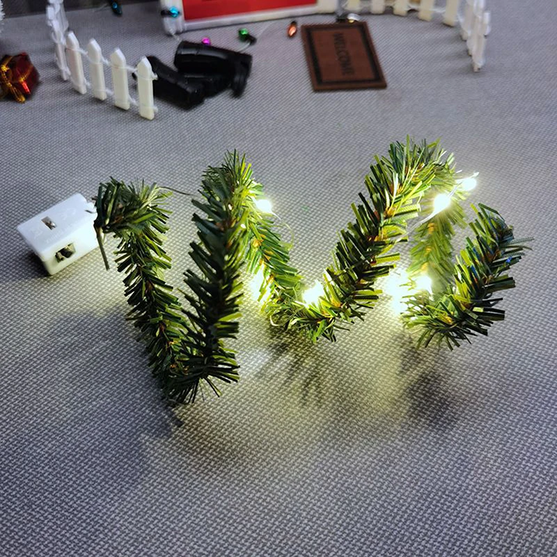 

Светодиодная гирлянда из соломы для кукольного домика