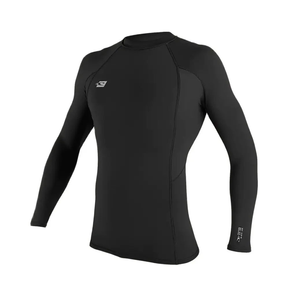 Мужской купальник плавательная футболка пляжный с защитой от УФ-лучей длинными