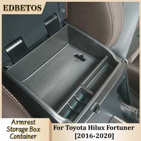 car central armrest storage box secondary storage center console organizer for toyota hilux an120 an130 fortuner an160 2016 2020