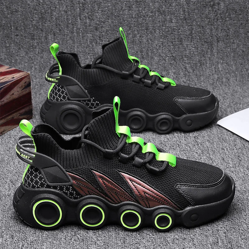 

Running Shoes Light Weight Marathon Breathable Sport Shoes Sneakers On Court Durable Basketball Shoes Flying Woven Shoes