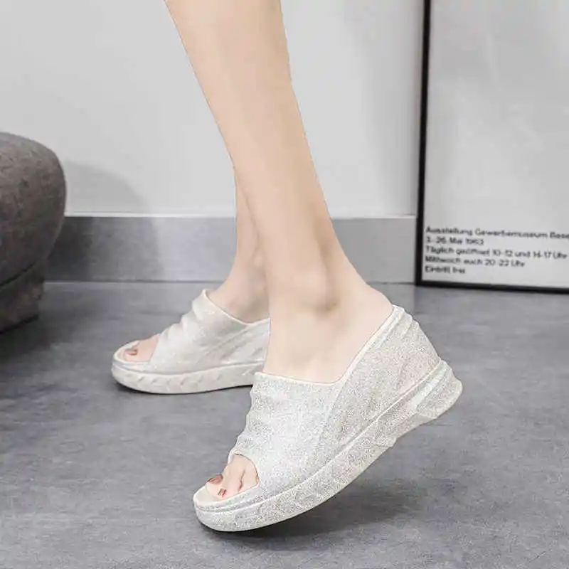 Luxury Moccasin Shoes Woman Medium Heel Krosovki Coral Slippers Soes Fish Flip Flops Size 41 Platform Sandals 2023 Brand Tennis