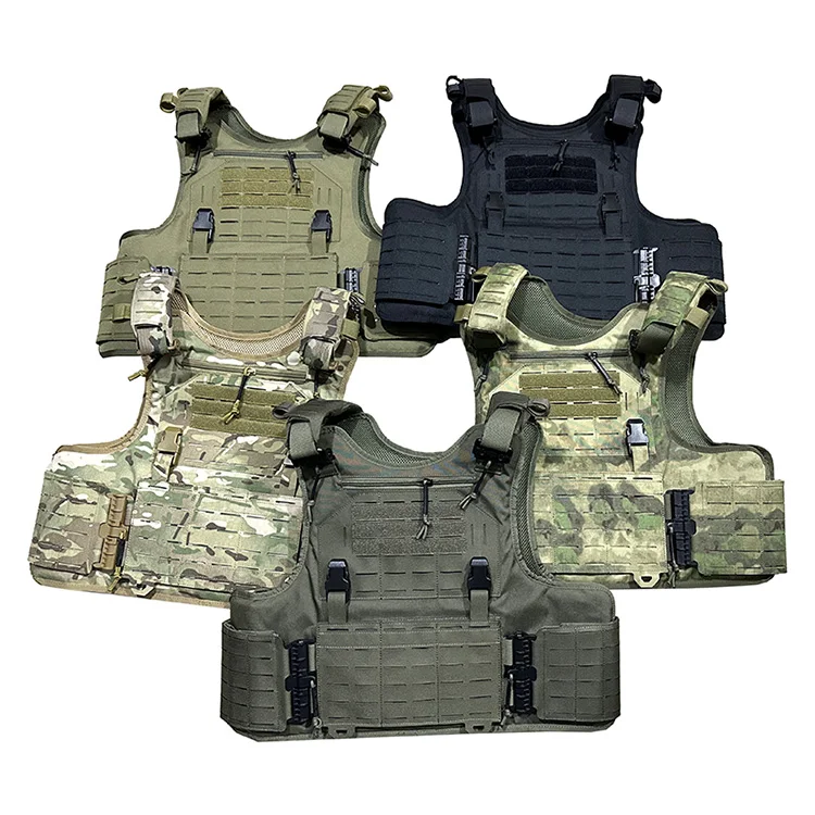 Фото Тактический жилет Molle Jump Plate Carrier, быстрый, съемный, выдвижной, тактический, регулируемый, для улицы №3