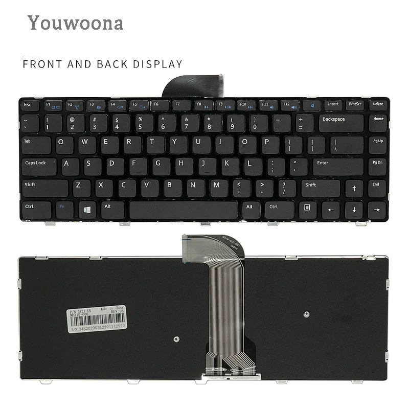

Новая клавиатура для ноутбука Dell Inspiron 14R 3437 5437 3421 14-5421 V2421 5435 3440 M431R 5523 2421 5523