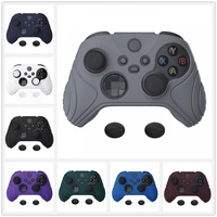 playvital samurai edition anti slip grip silicone skin protective case with thumb stick caps for x box series s x controller