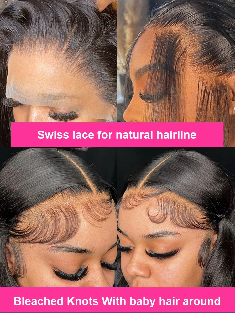 CEXXY 250% 40 46 дюймов прямые человеческие волосы парик на сетке спереди 13x4 13x6 HD