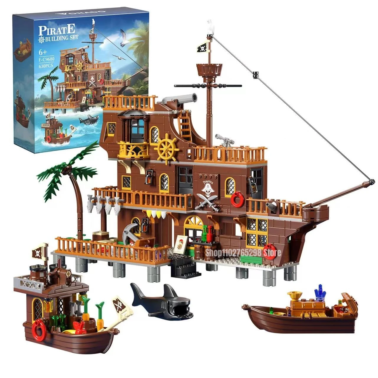 MOC военные пиратские док-основы