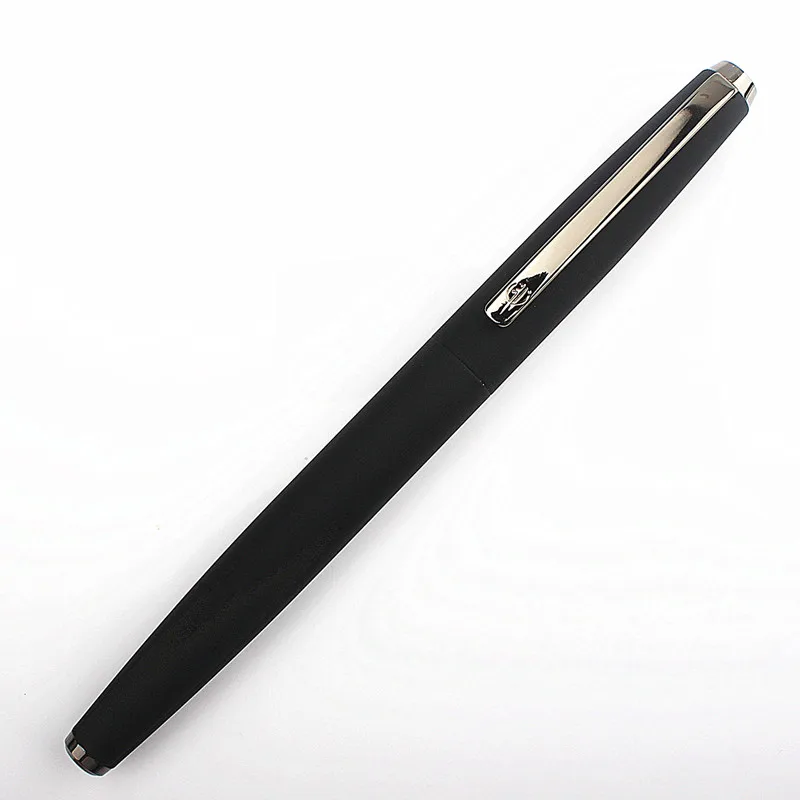 

luxury 517D Matte Black ink Full Metal Clip Pens Titanium Classic Fountain-Pen EF/F/Bent Nib PensSchool Office