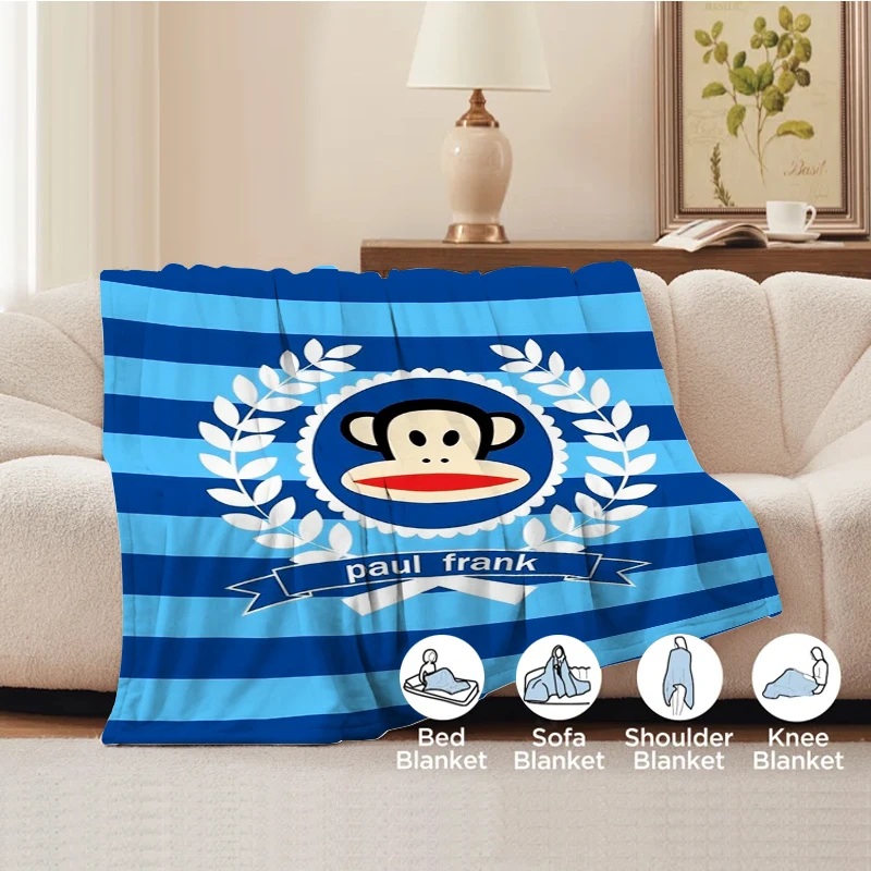 

Couch Throw Blanket for Decorative Sofa Paul-Franks Bedroom Decoration Boho Home Decor Fluffy Soft Blankets Bedspread on the Bed