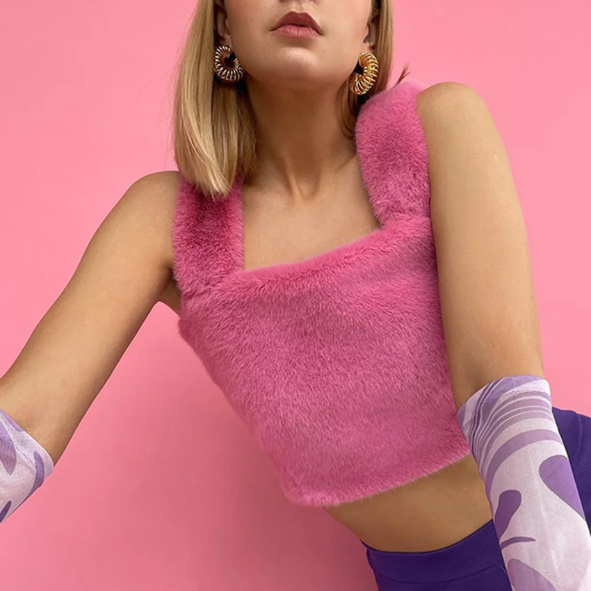 

The New Fashion Korean Velvet Sling In Autumn And Winter 2022 Can Be Worn Outside And The Slim Vest Is A Crop Top Corsets