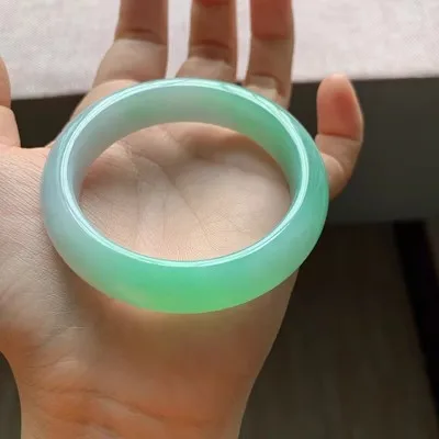 Ювелирные изделия zheru браслет из натурального бирманского нефрита 54 мм-62 мм