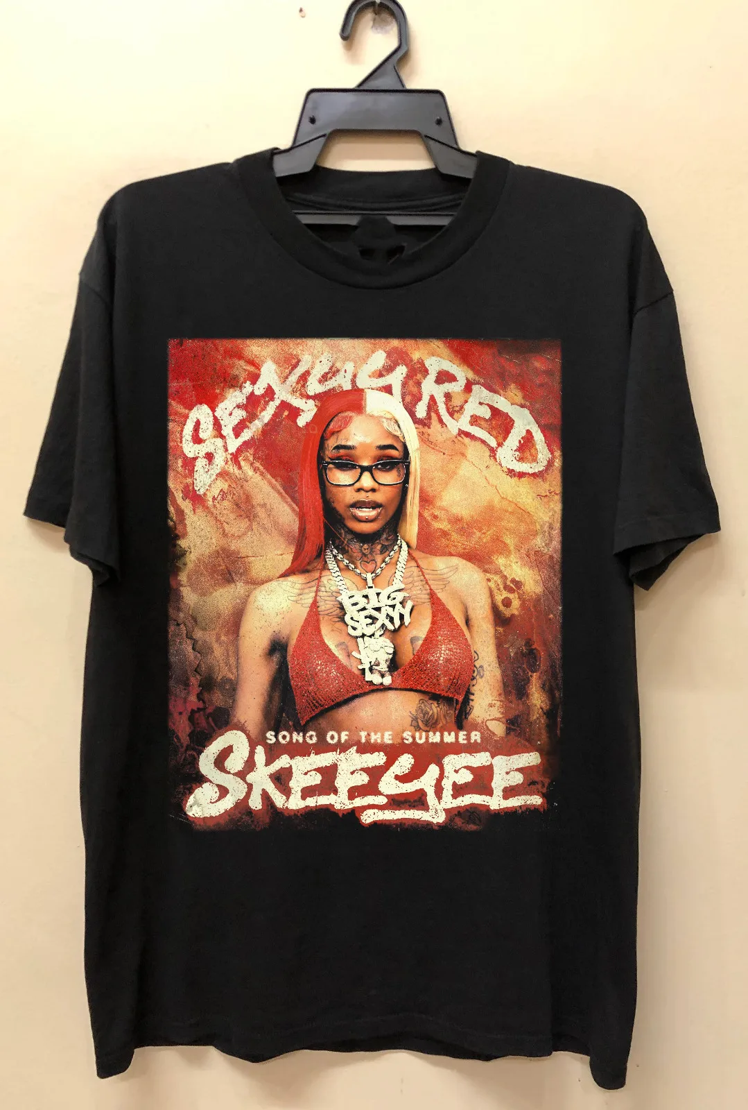 Сексуальная Красная Косынка черная футболка из хлопка размеры от S до 5XL GC1190