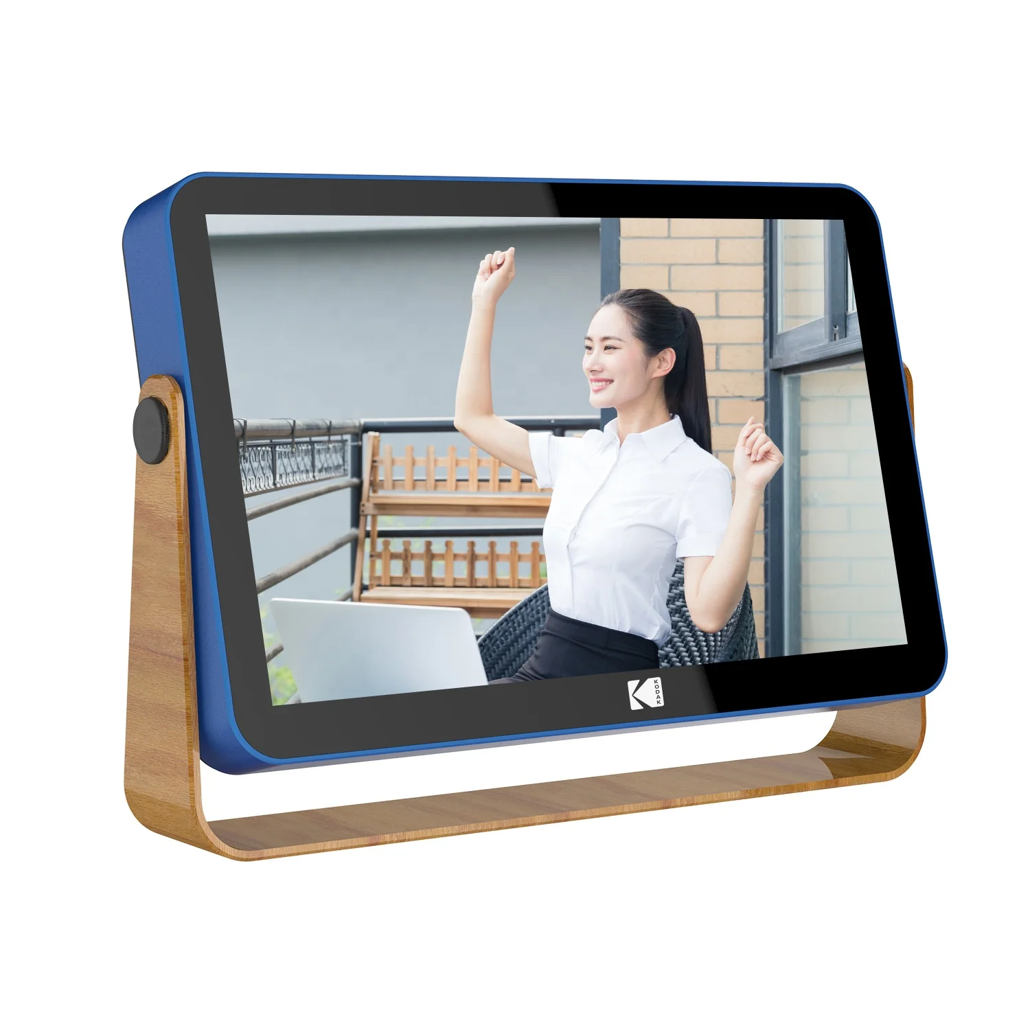 

Cloud frame high quality KODAK digital photo frame build in battery 10" IPS screen touch panel