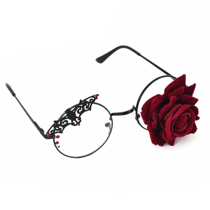 

Gothic Dark style rose glasses Novelty Glasses Props