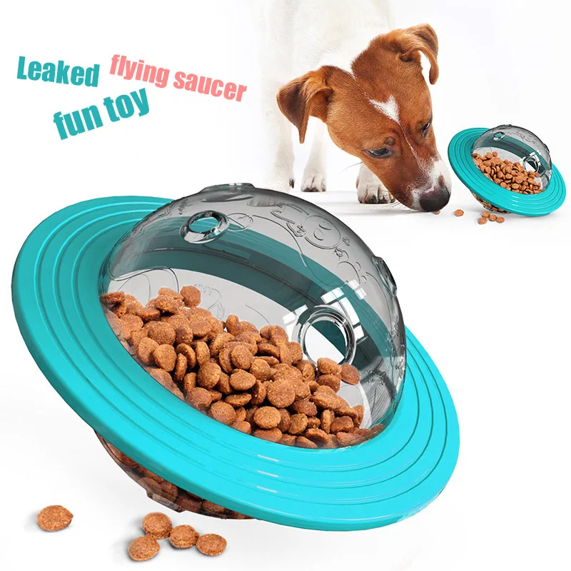 

Cat Toy cat dog flying saucer ball leakage device bite dogs training boredom toy flying saucer cats dog pet supplies accessories