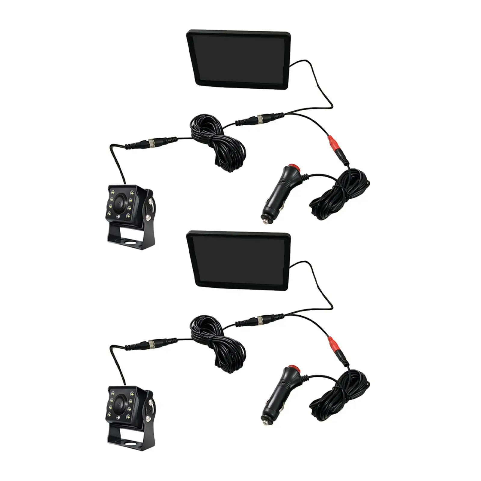 

Universal 7" Back up Reverse Camera LCD Screen 130 Angle IR LED Color TFT Bus