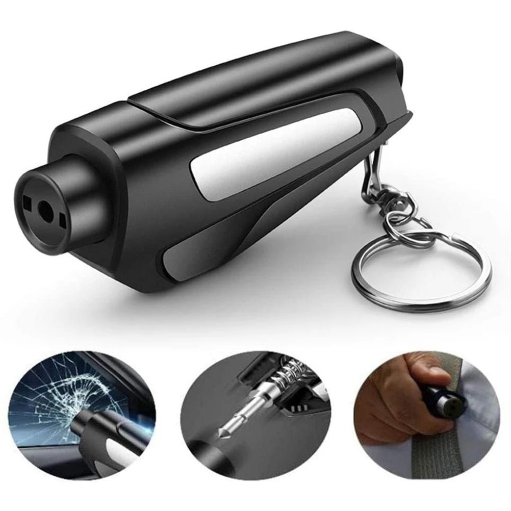 

3 in 1 Car Safety Hammer Emergency Escape Tool Portable Convenient with Car Window Breaker and Safety Belt Cutter Break Hammer