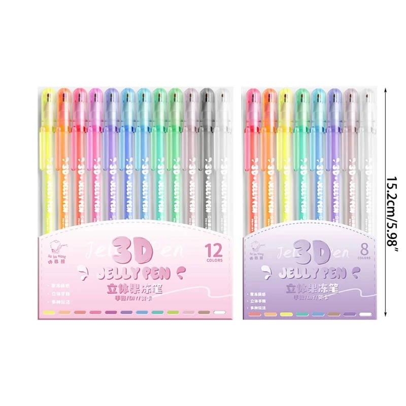 Книжка-раскраска художественные принадлежности жирный маркер 3D желейная ручка