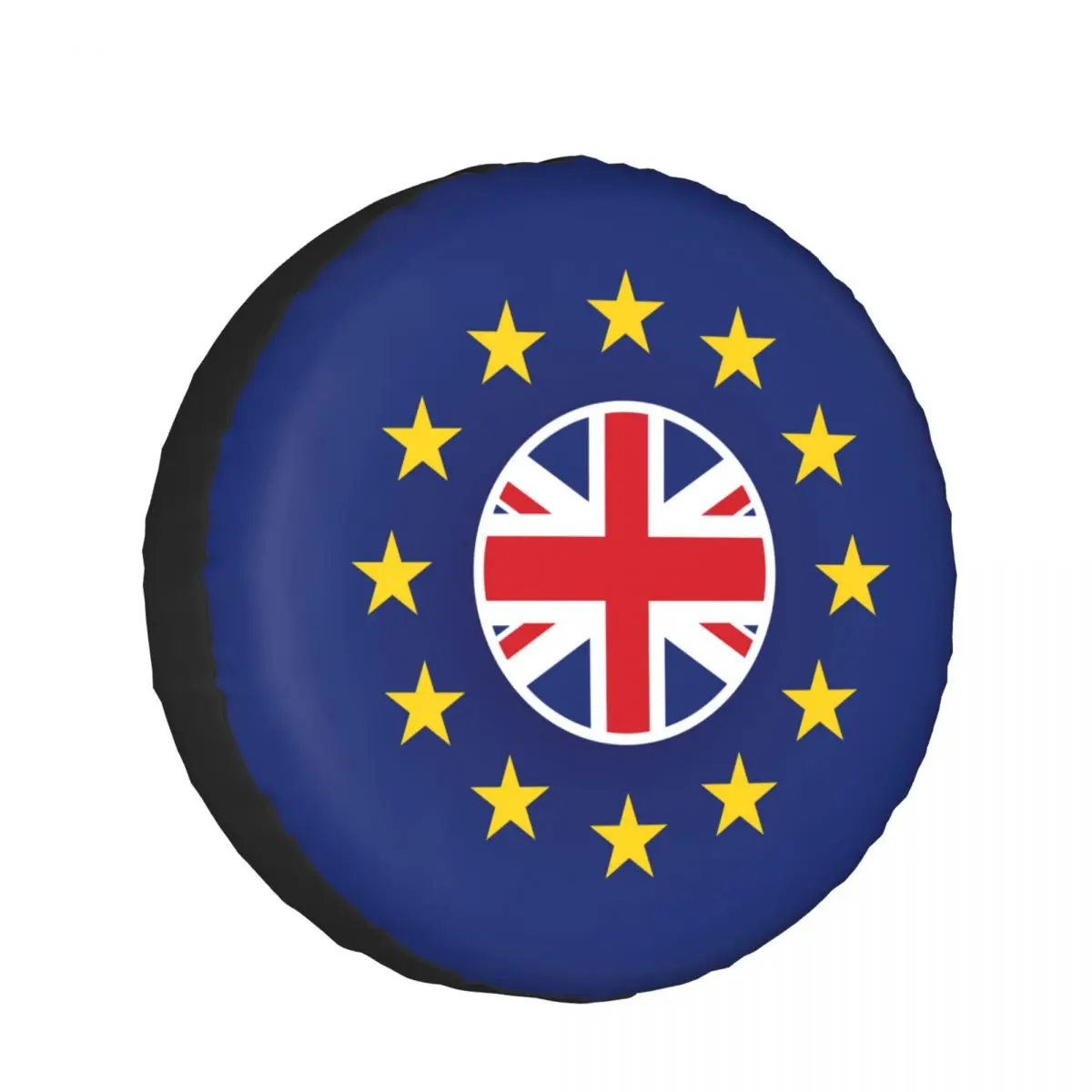 

Car Wheel Tyre Cover 13/14/15/16 Inch UK Flag Inside European Union Flag Spare Tire Cover Protector Pouch Car Accessories