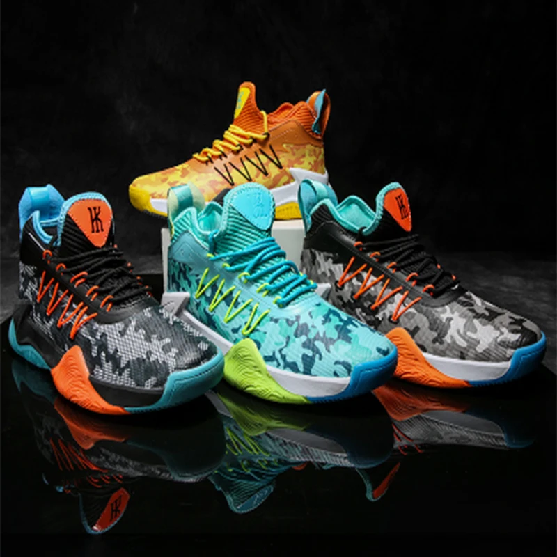 

Новинка 2023, Классическая Баскетбольная обувь, мужские Нескользящие высокие ботинки, дышащие кроссовки для улицы, повседневная обувь