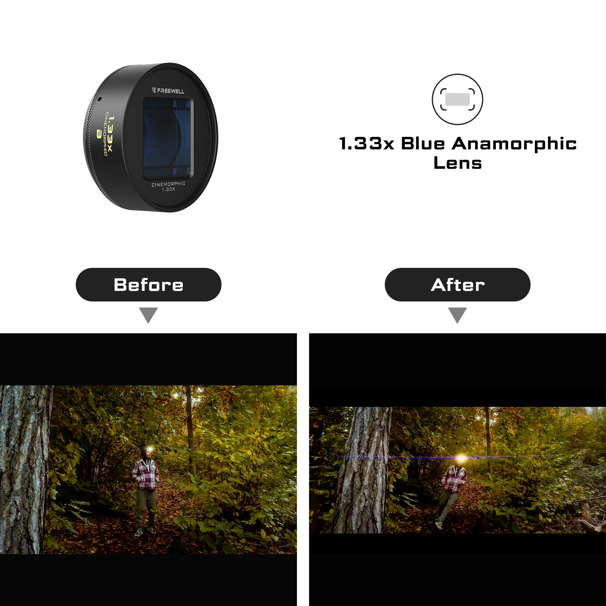 Набор для фотосъемки Freewell Filmmaker 1 33x с анаморфными линзами и фильтрами ND