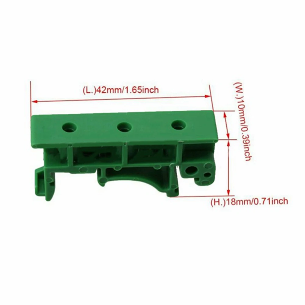 

20Pcs DRG-01 PCB for DIN 35 Rail Mount Mounting Support Adapter Circuit Board Bracket Holder Carrier Clips Connectors