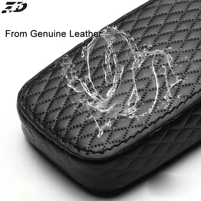 Чехол для автомобильного ключа из натуральной кожи Volkswagen polo passat golf 5 6 tiguan Gol CrossFox