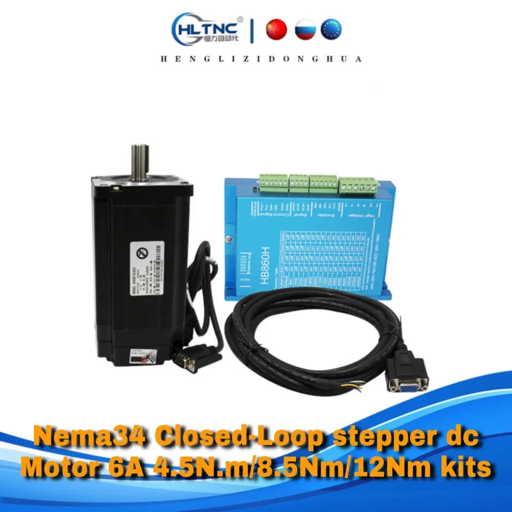 

Шаговый двигатель Nema34 HB860H/HBS86H 6А