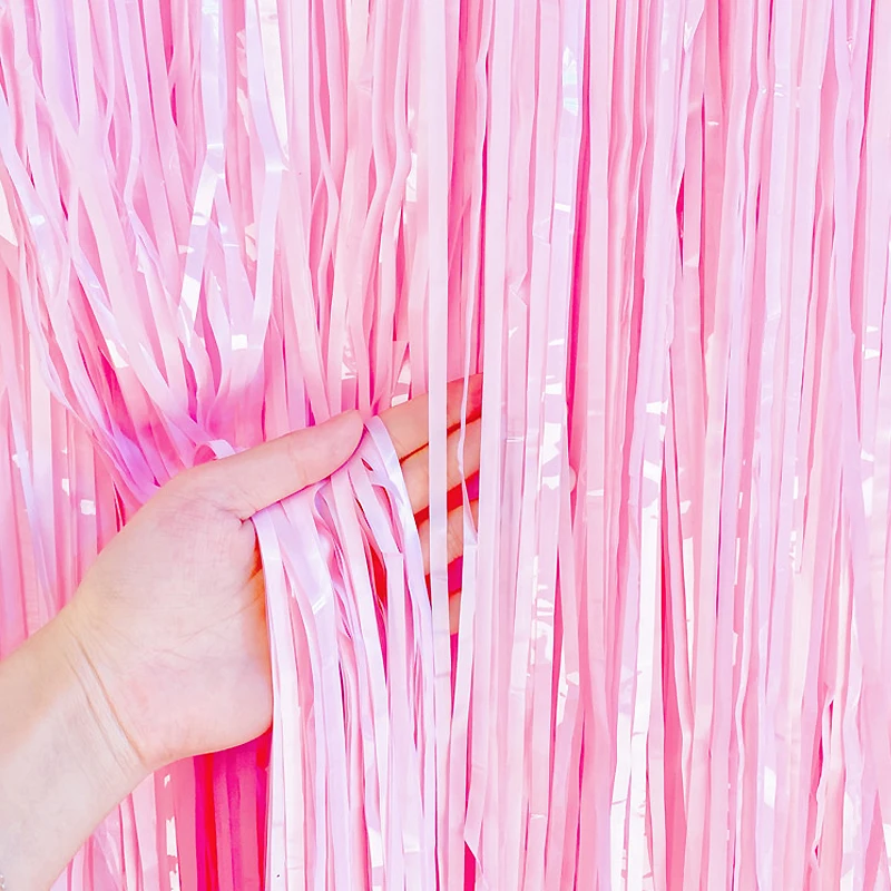 

Фольговая занавеска с бахромой радуга