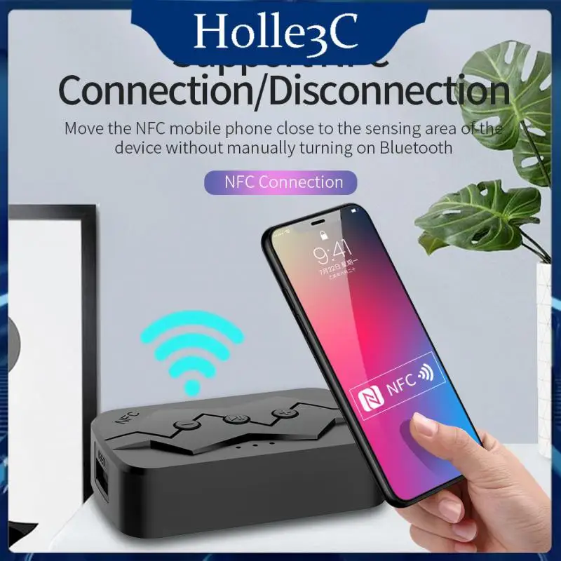 

Dc5v Multifunction Bt Transmitter For Speakers Headphones Black Audio Wireless Adapter Hands-free Call 10m U Disk Abs