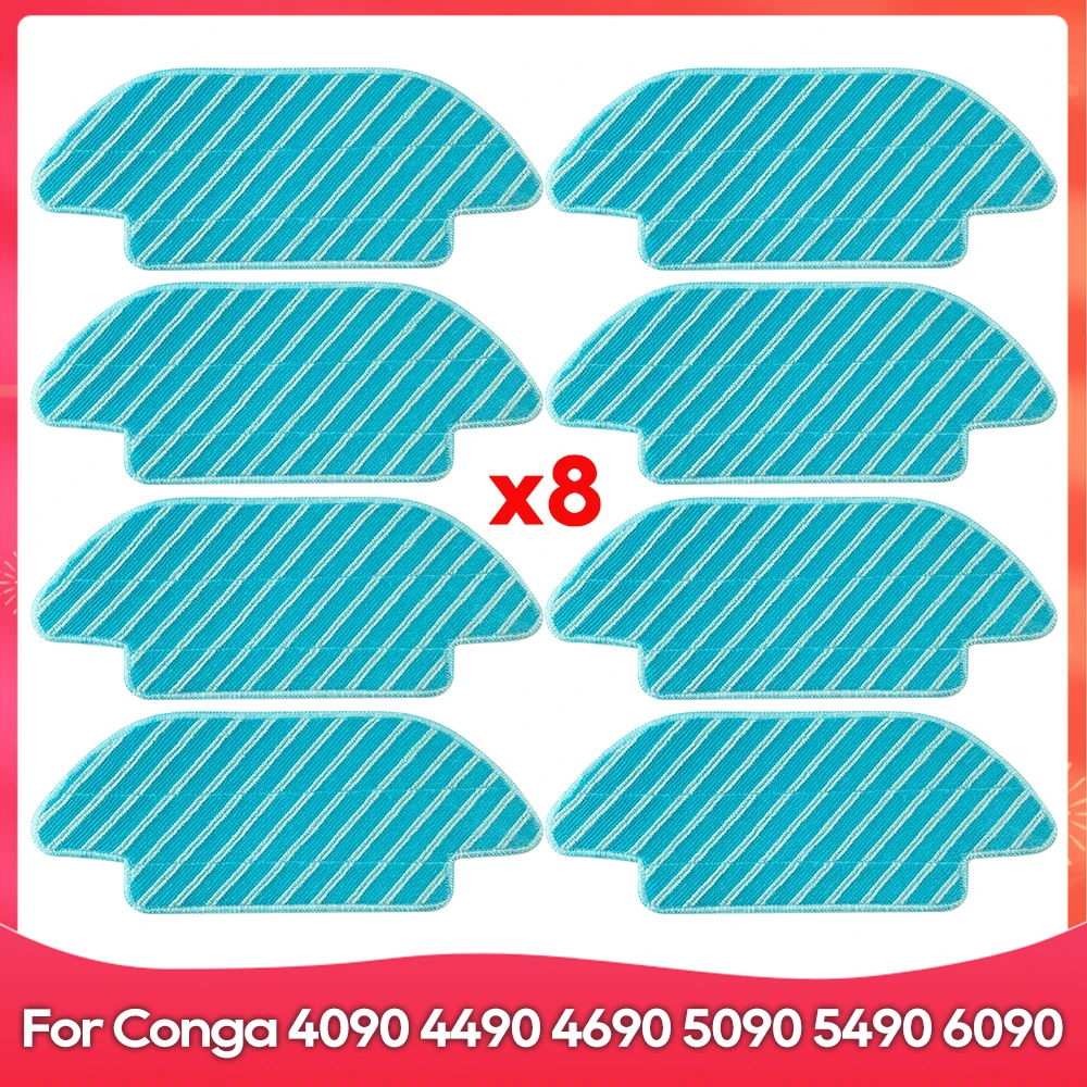 

Подходит для робота-пылесоса Conga 4090/4490/4690/5090/5490/6090, запасные части, основная боковая щетка, фильтр Hepa, тряпка для швабры