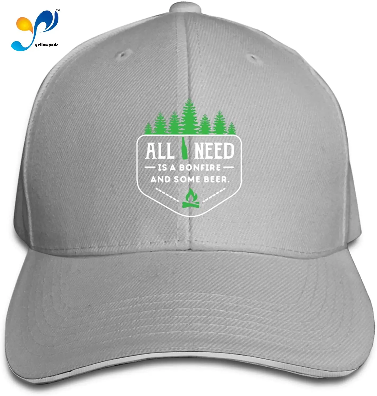 

All I Need is Bon-Fire and Beer Casquette Sunhat Adjustable Sandwich Cap Baseball Hats