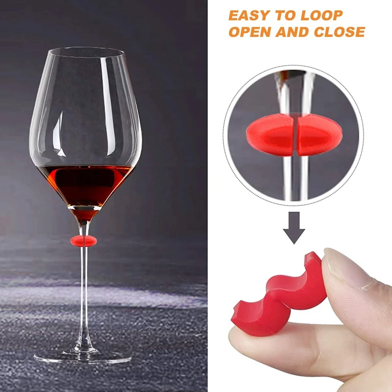 26 шт. подвески-бирки для Винных Бокалов пластиковые маркеры бокалов вина бара