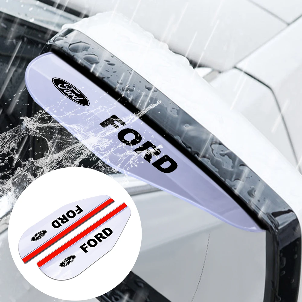 

1 Pair Universal Rain Cover Car Styling Durable Car Rain Cover For Ford F150 Fiesta Ranger Focus 2 3 F250 Explorer Fusion Escape