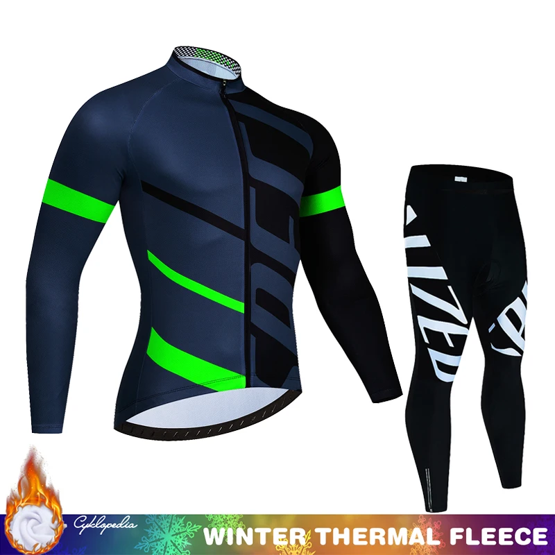 Зимняя велосипедная Джерси мужской термальный флисовый нагрудник спортивный