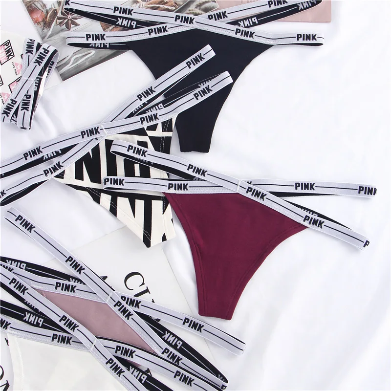 

Women Panties Front Cross Cotton Lingerie Sexy Low Waist 10 Solid Color Thongs Ladies Underwear Fashion Soft Underpants