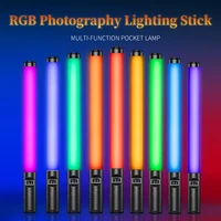 rgb handheld led light wand colorful photography lighting stick 10 modes rechargeable photo studio fill lamp for youtube video