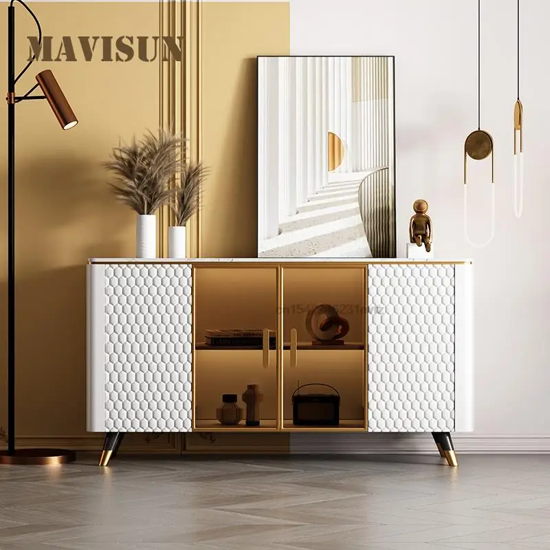 Light Rock Plate Sideboard Modern Simple Living Room Restaur