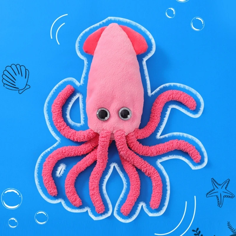 

A0NA электрическая прыгающая плюшевая игрушка, забавная имитация движущихся креветок/морских слепков, игрушка, детский подарок для питомца