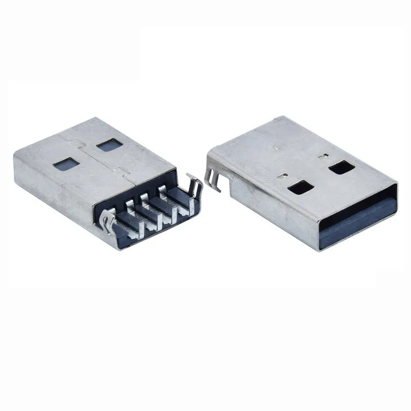 

10 шт./лот USB 2,0 A папа погружная Плата usb коннектор подключаемый u-диск
