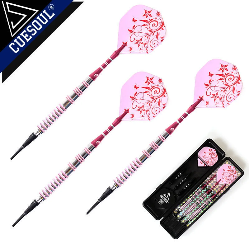 

3PCS Darts 19g Electronic Soft Tip Darts 15CM With Aluminum Alloy Shaft Pink Color