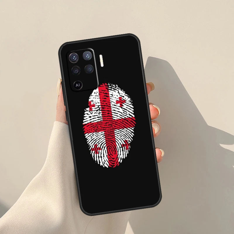 Чехол с флагом Грузии для Oppo A94 A74 A54 A60 A80 A40 A18 A38 A58 A78 A98 A96 A76 A16 A15 A17 A57 A77 A5 Pro (art.: 3920da2e82d1c) - 3920da2e82d1c