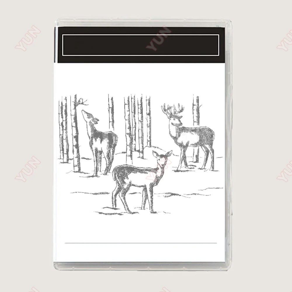 

Fawn Silica Gel Stamps Reusable Handmade Embossing DIY Scrapbook Diary Greeting Card Decoration Handmade Greeting Cards