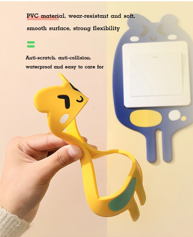 Светящийся выключатель оболочка комнатный декор 3D силиконовый переключатель