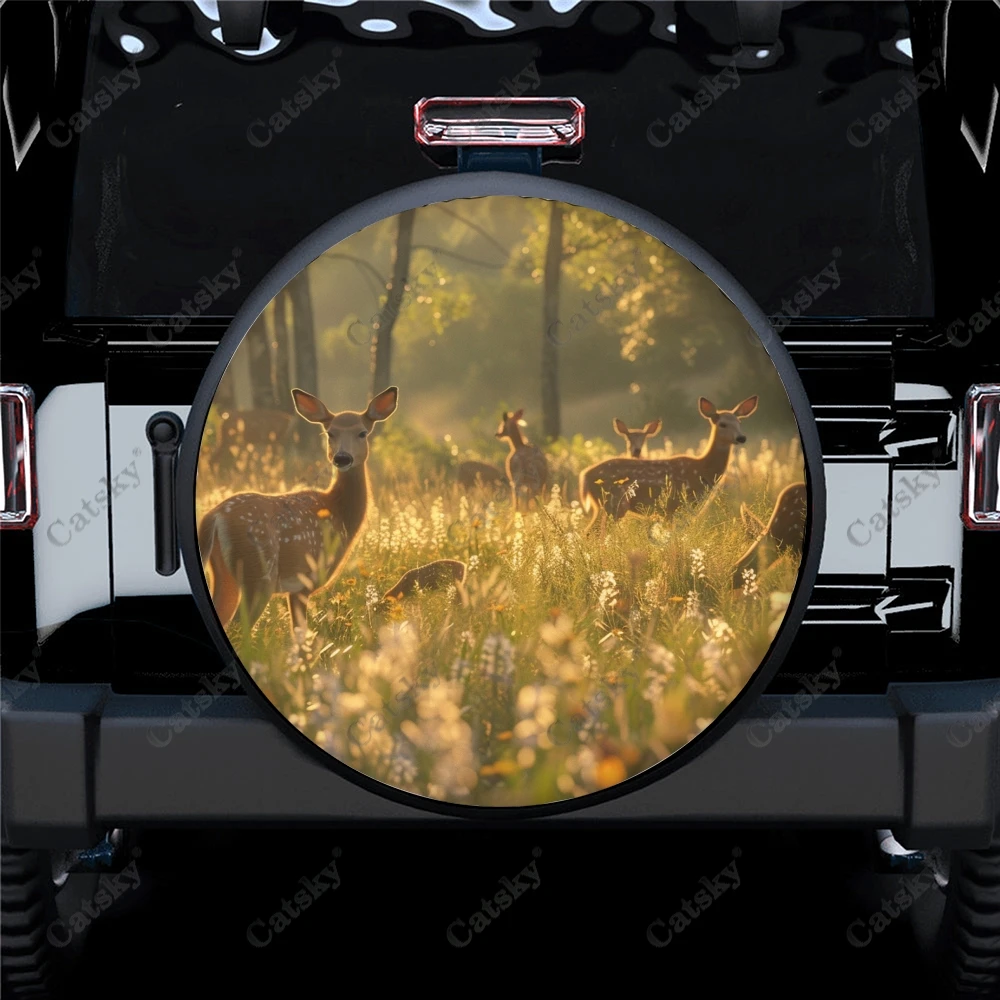 Универсальная крышка для запасных колес полиэстеровый чехол прицепа фургона