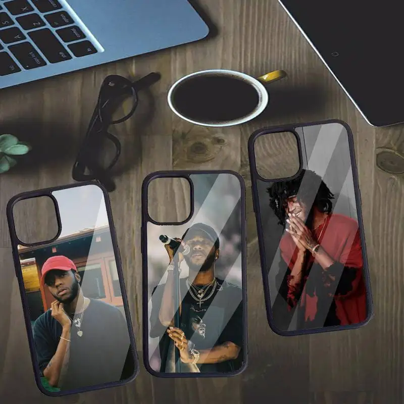 

Rapper 6LACK Phone Case PC for iPhone 11 12 13 pro XS MAX 8 7 6 6S Plus X XR Luxury shell funda